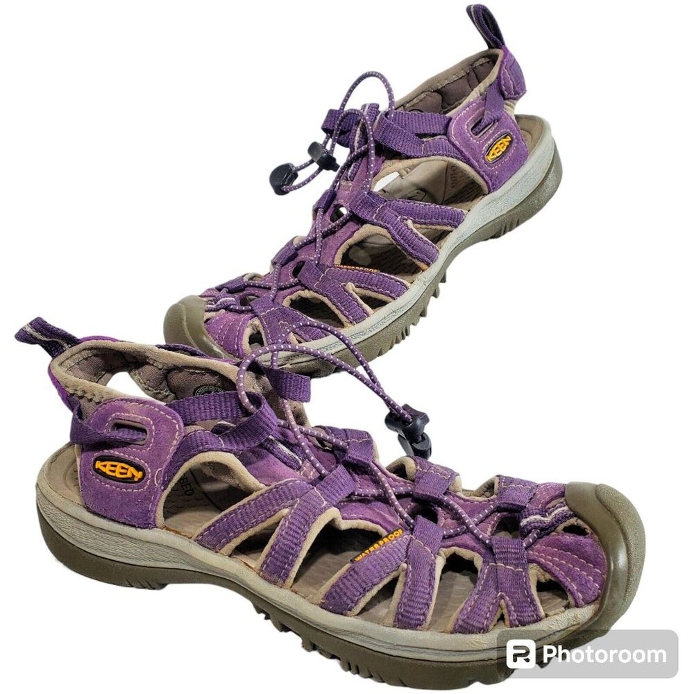 KEEN Trail Sandals Womens Whisper Waterproof Outdoor Size US 6.5 Hiking Purple